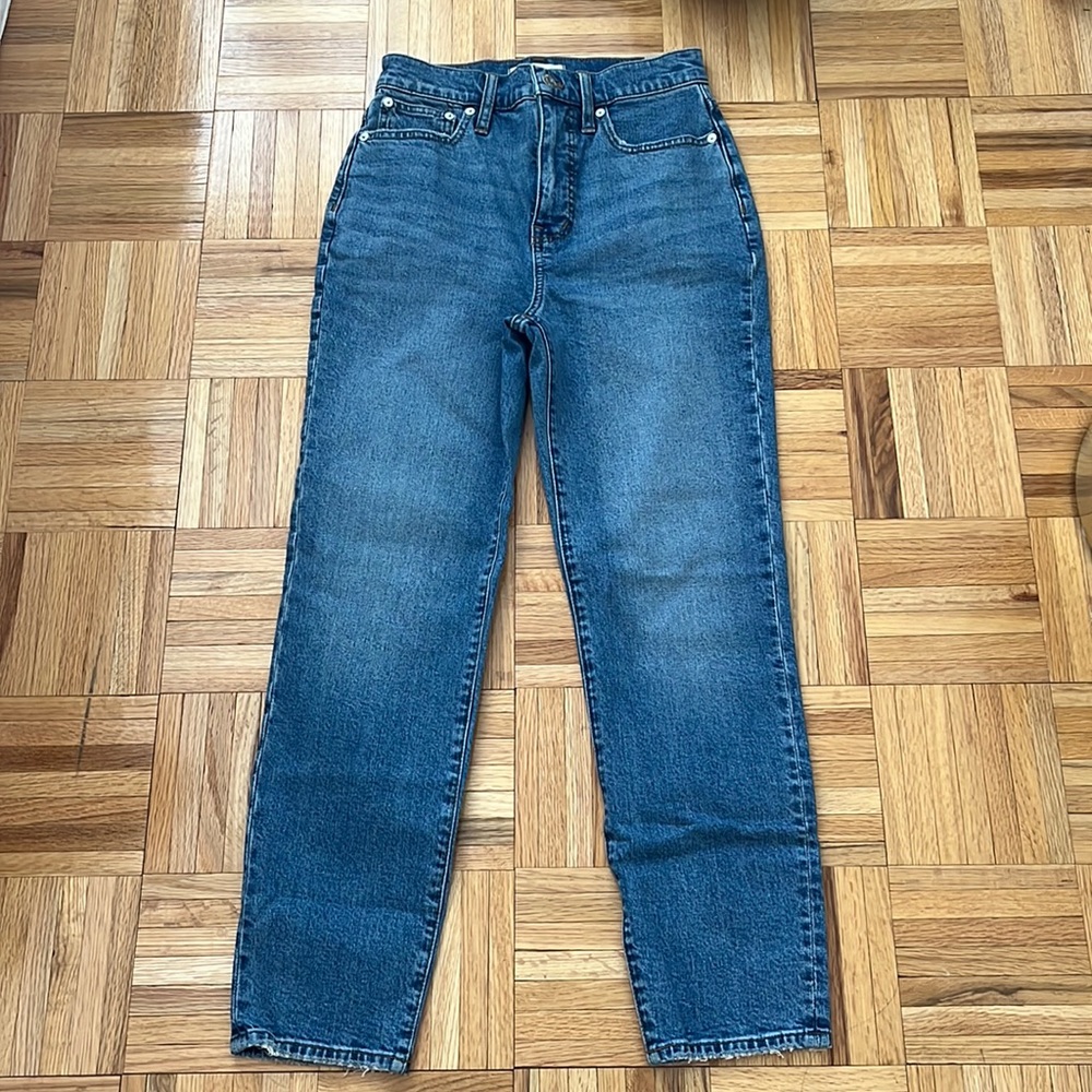 NWT Madewell Mom Jean Basley wash Size 25